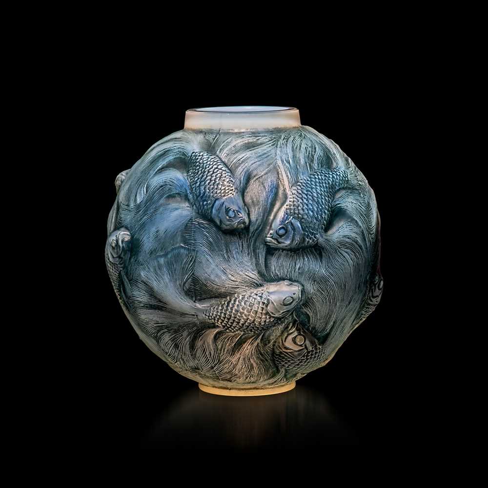 Appraisal: REN LALIQUE FRENCH - FORMOSE VASE NO designed cased opalescent