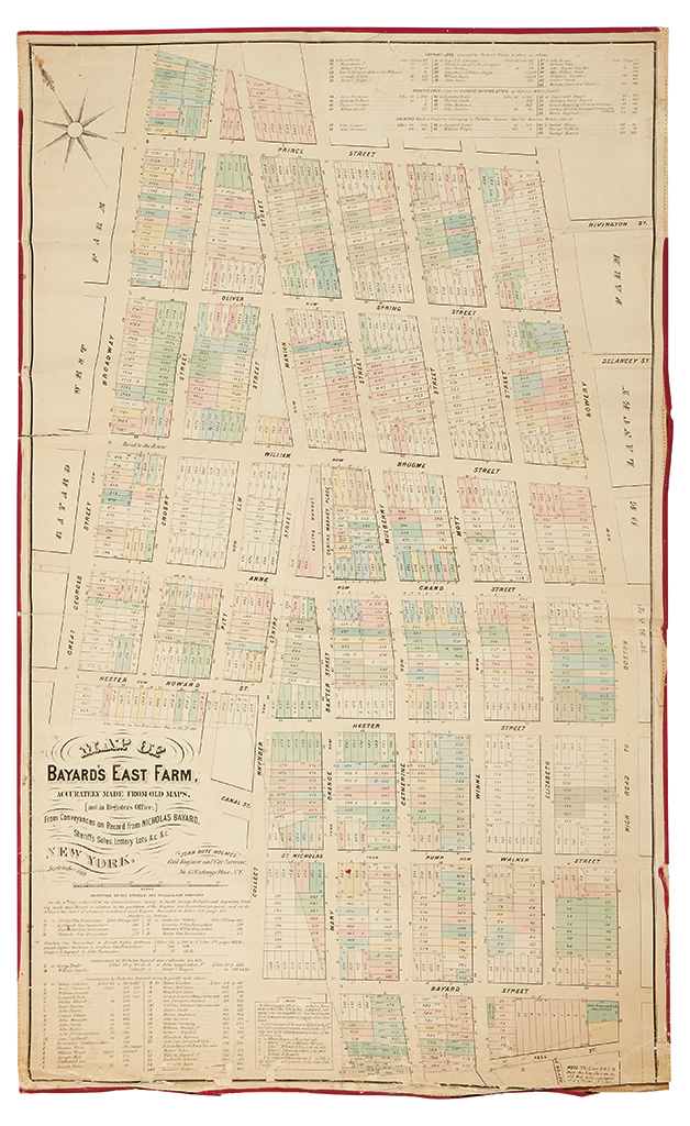 Appraisal: NEW YORK CITY Holmes John Bute Map of Bayard's East