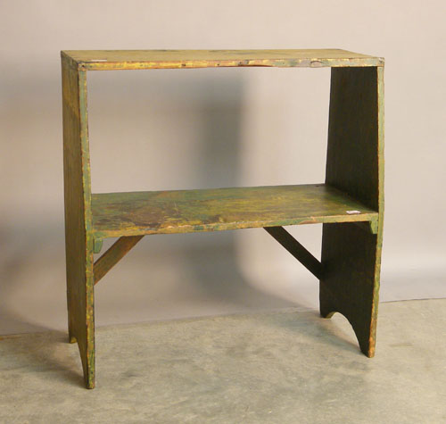 Appraisal: Painted bucket bench th c h l