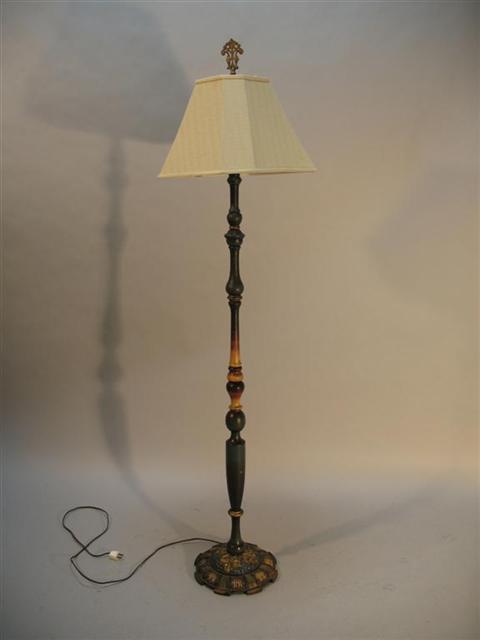 Appraisal: VICTORIAN STYLE PAINTED FLOOR LAMP h in