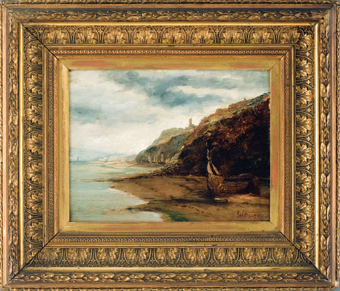 Appraisal: J WILLIAMSON BRITISH LATE NINETEENTH CENTURY ALONG A ROCKY SHORE