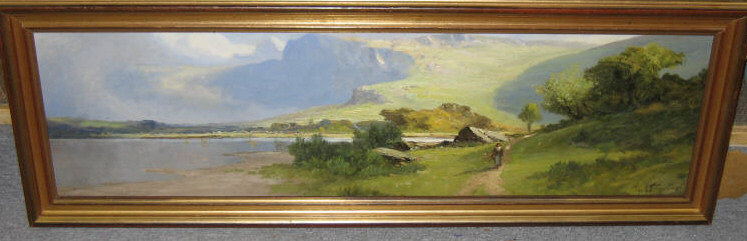 Appraisal: FRANK THOMAS CARTER BRITISH - Pair of mountain river scenes