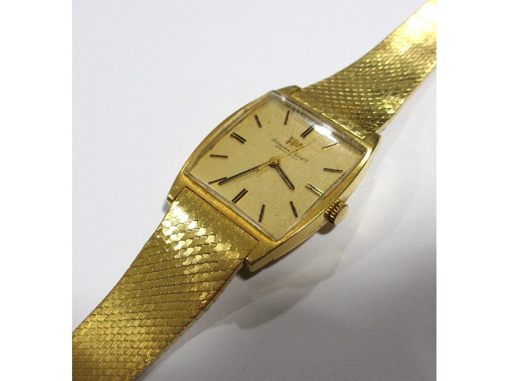 Appraisal: A gents ct gold International Watch Co Shaffhausen wrist watch