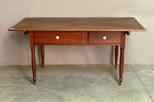 Appraisal: Pennsylvania walnut tavern table th c h w d