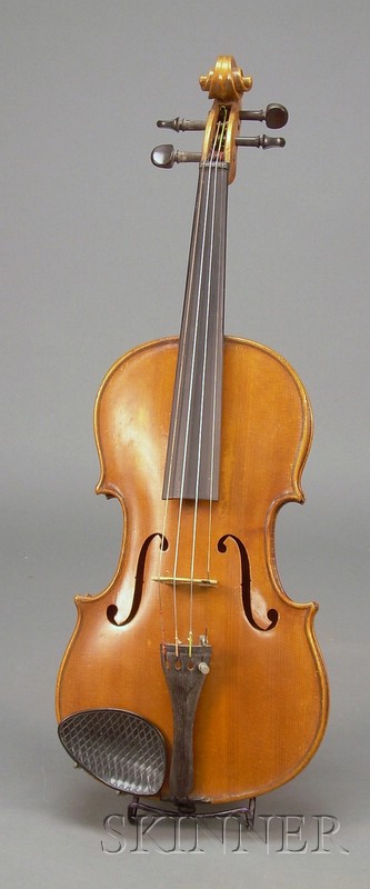 Appraisal: German Violin c labeled STRADIVARUS MODEL OF HANDMADE BY KARL