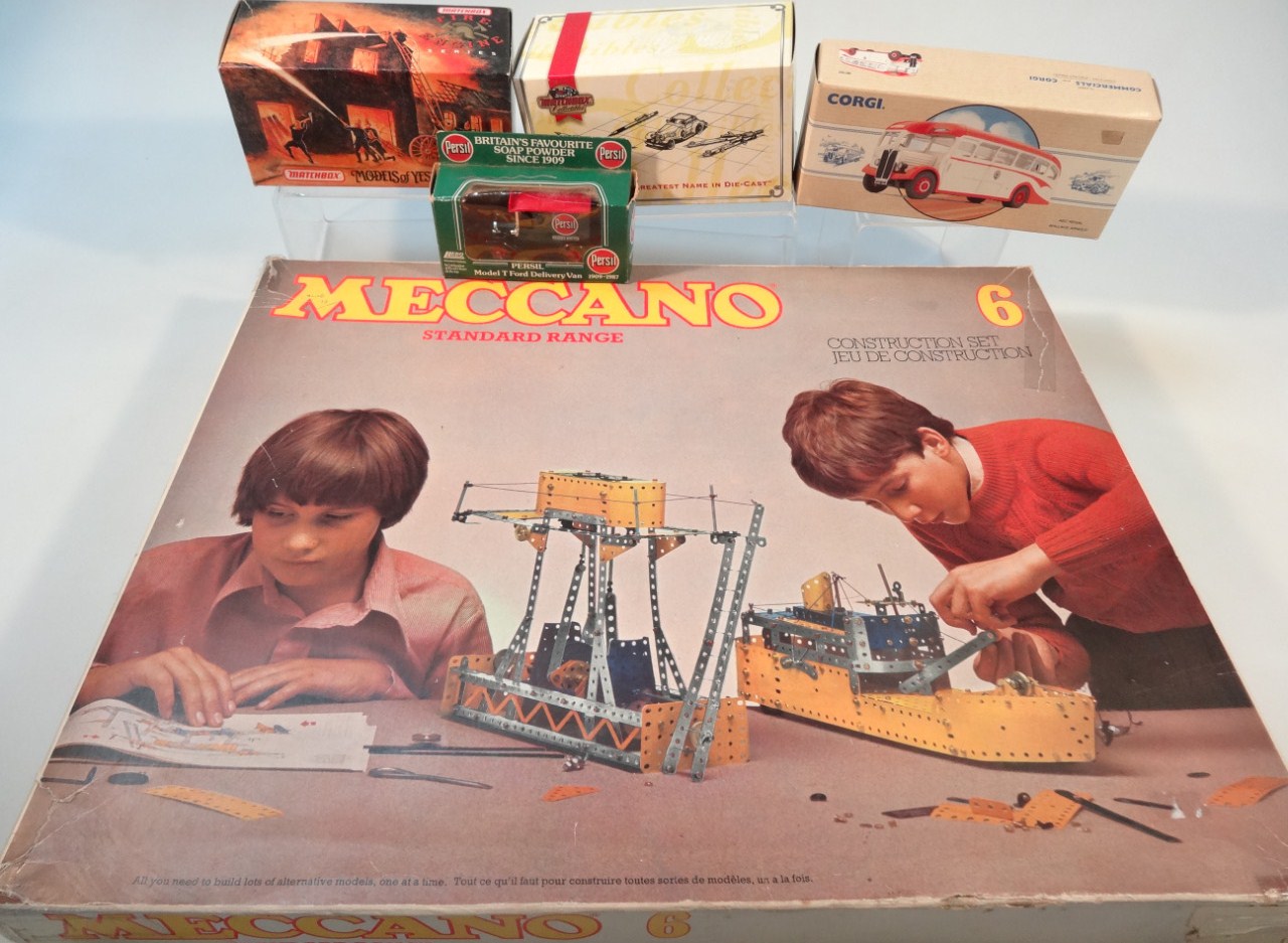 Appraisal: Toys and games to include a Meccano standard range set