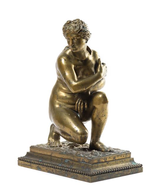 Appraisal: Sale Lot A Continental Bronze Figure of Lely's Venus after