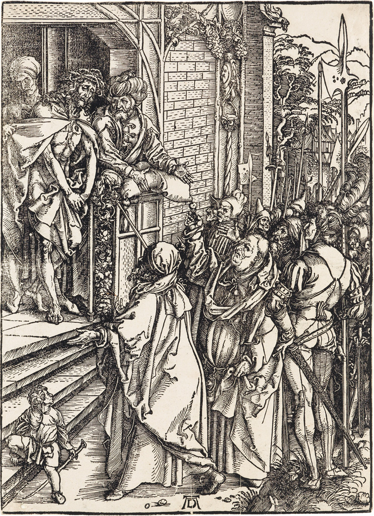 Appraisal: ALBRECHT D RER Ecce Homo Woodcut circa - x mm