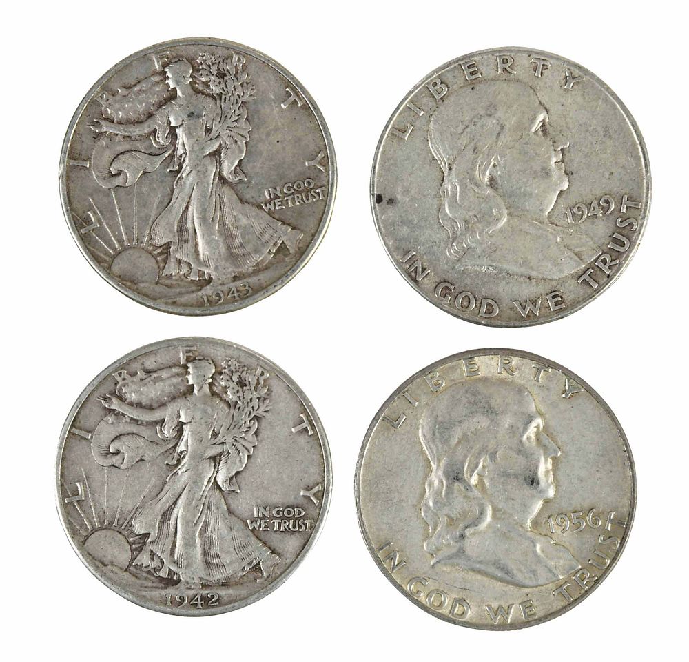 Appraisal: Bag of Approximately Silver Half Dollars fineness majority Walking Liberty