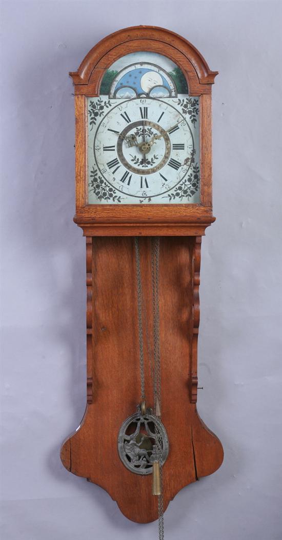 Appraisal: DUTCH FRIESLAND STAARTKLOK WALL CLOCK ALSO CALLED DUTCH HOOD OR