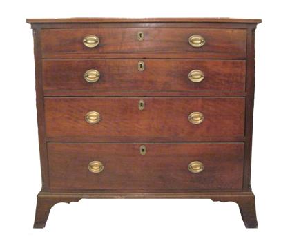 Appraisal: Federal inlaid cherrywood chest of drawers late th early th