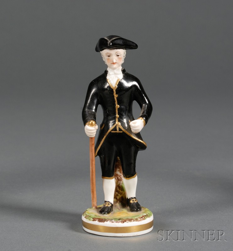 Appraisal: Derby Porcelain Figure of Dr Syntax Walking England c modeled