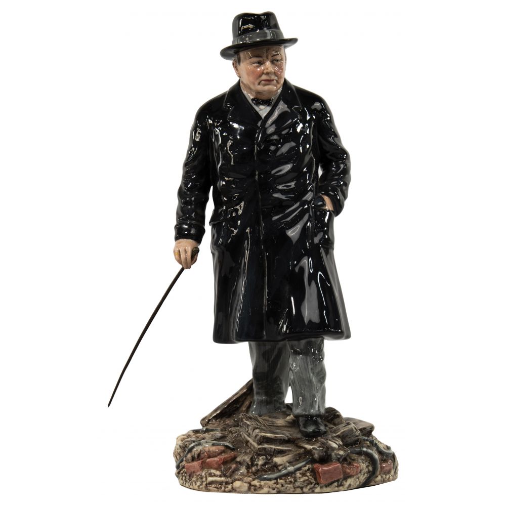 Appraisal: ROYAL DOULTON WINSTON S CHURCHILL PORCELAIN FIGURINELimited edition marked HN