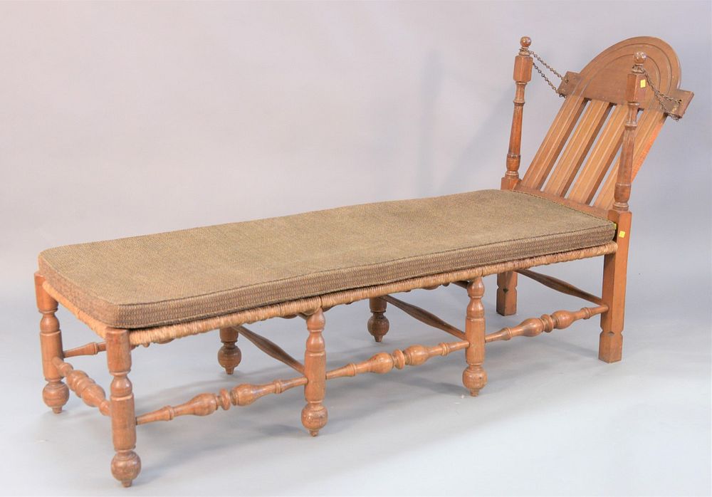 Appraisal: Wallace Nutting maple daybed ht lg wd Wallace Nutting maple