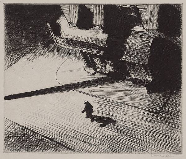 Appraisal: Property from various owners Night Shadows Z L Etching on