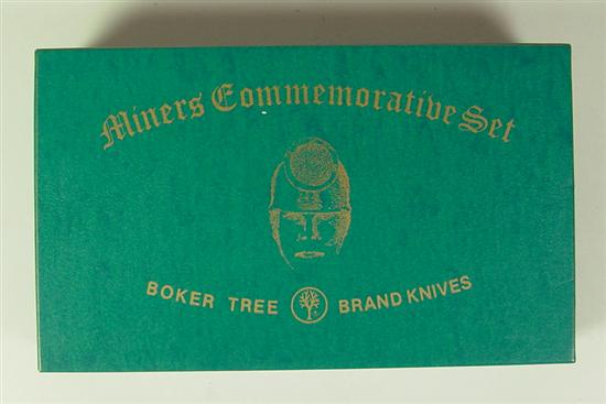 Appraisal: Boker Knife Set - Miners Commemorative Set of three folding