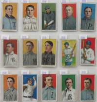 Appraisal: Sheet of T Baseball Cards Offered in a collectors sheet