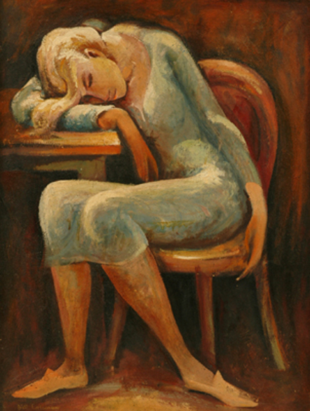 Appraisal: Bill Coleman - Seated Woman oil on board signed 'Bill