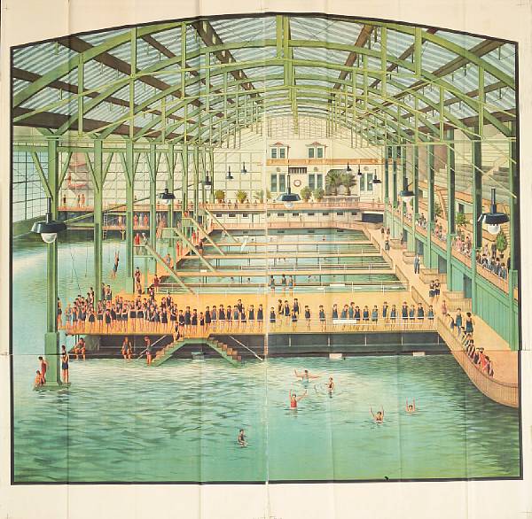 Appraisal: Unknown Artist Sutro Baths San Francisco Lithograph printed in colors