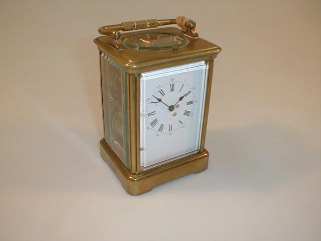 Appraisal: A gilt brass repeating carriage clock high