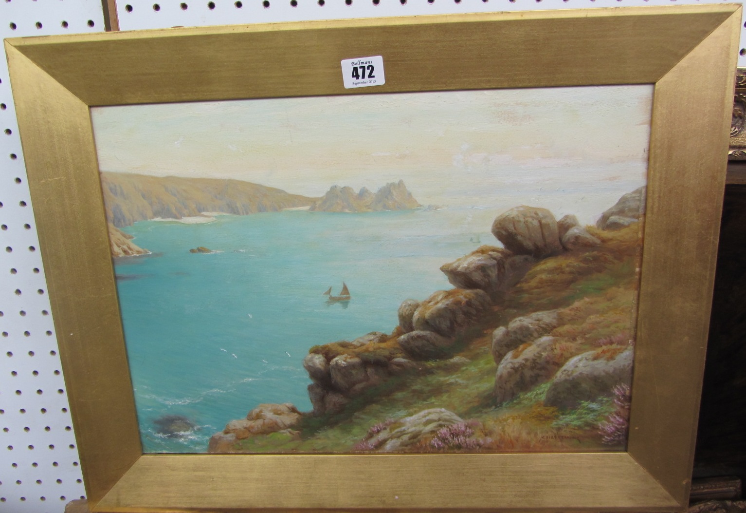 Appraisal: Albert Starling th th century Porthcurno Bay Cornwall oil on