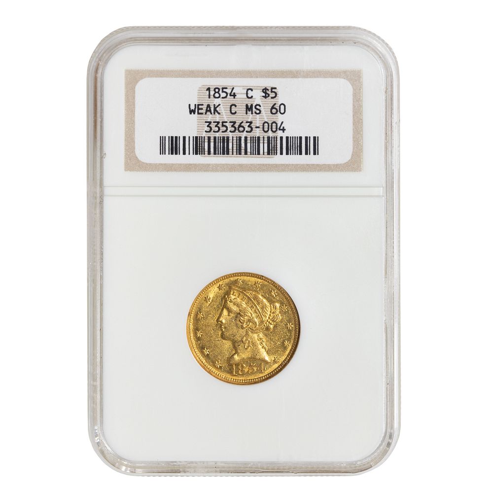 Appraisal: -C Liberty Gold NGC MS Weak C C Liberty Weak