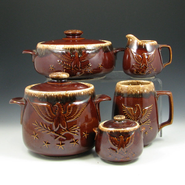 Appraisal: Hull Centennial - Casserole Sugars Stein Lot of eight House