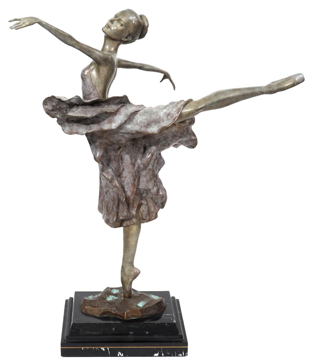 Appraisal: MARIO JASON BRONZE SCULPTURE 'MISS LORRAINE'Mario Jason American th Ct