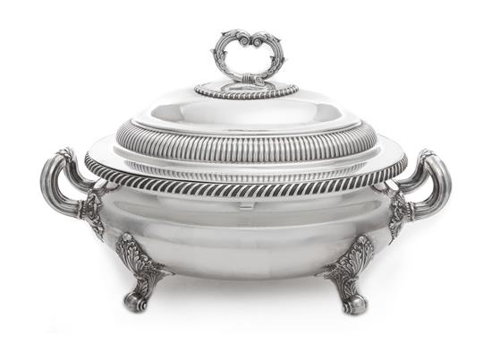 Appraisal: Sale Lot An English Silver-Plate Covered Entree Server Thomas and