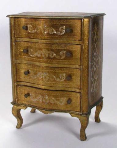 Appraisal: Four Drawer Italian Commode Louis XV style circa late twentieth