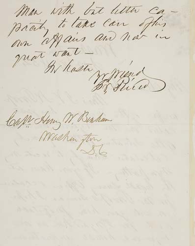 Appraisal: PIERCE FRANKLIN Autograph Letter Signed Fr Pierce as President to