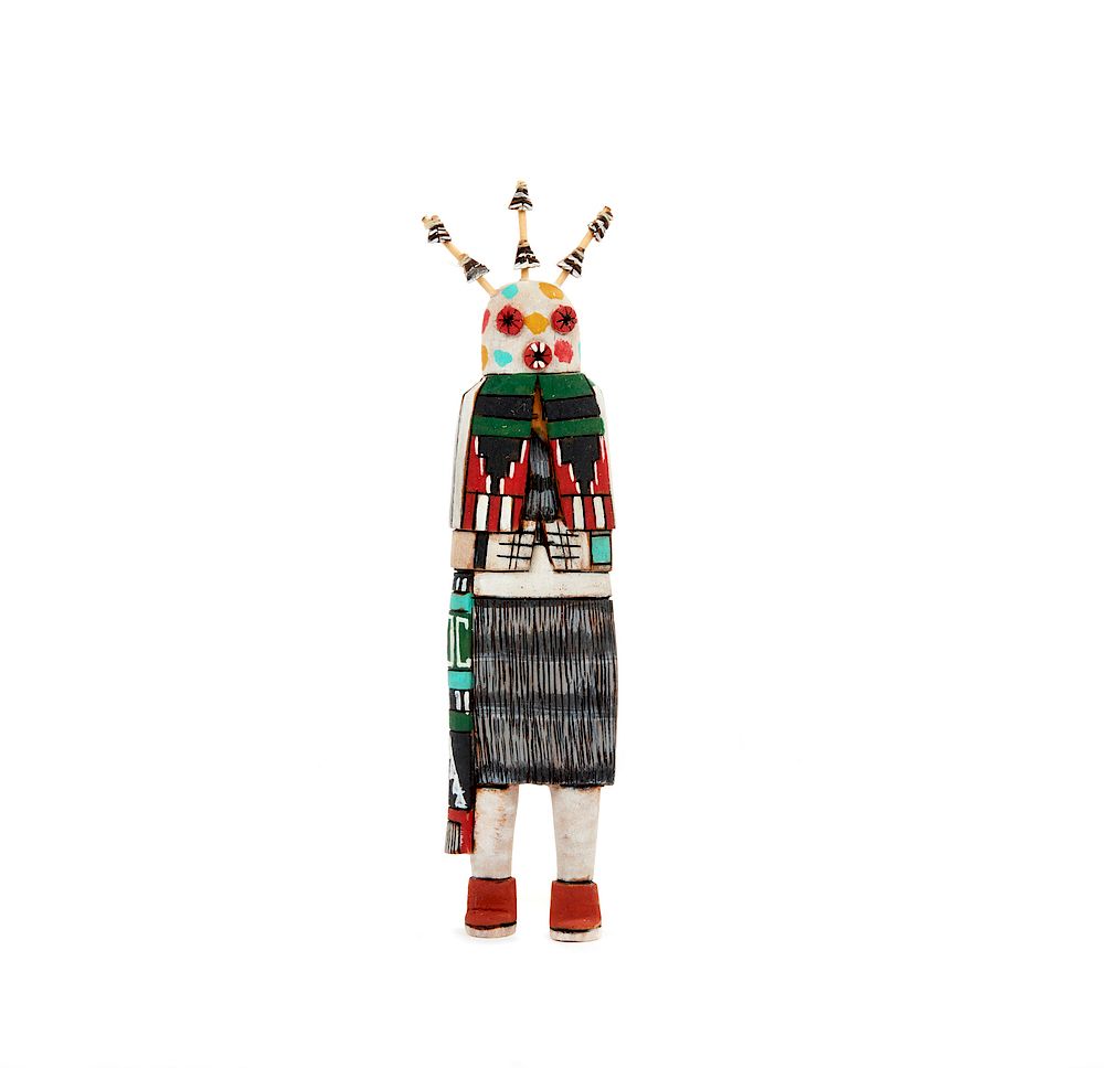 Appraisal: Hopi Earth God Kachina Masau'u cradle doll by Earl Arthur