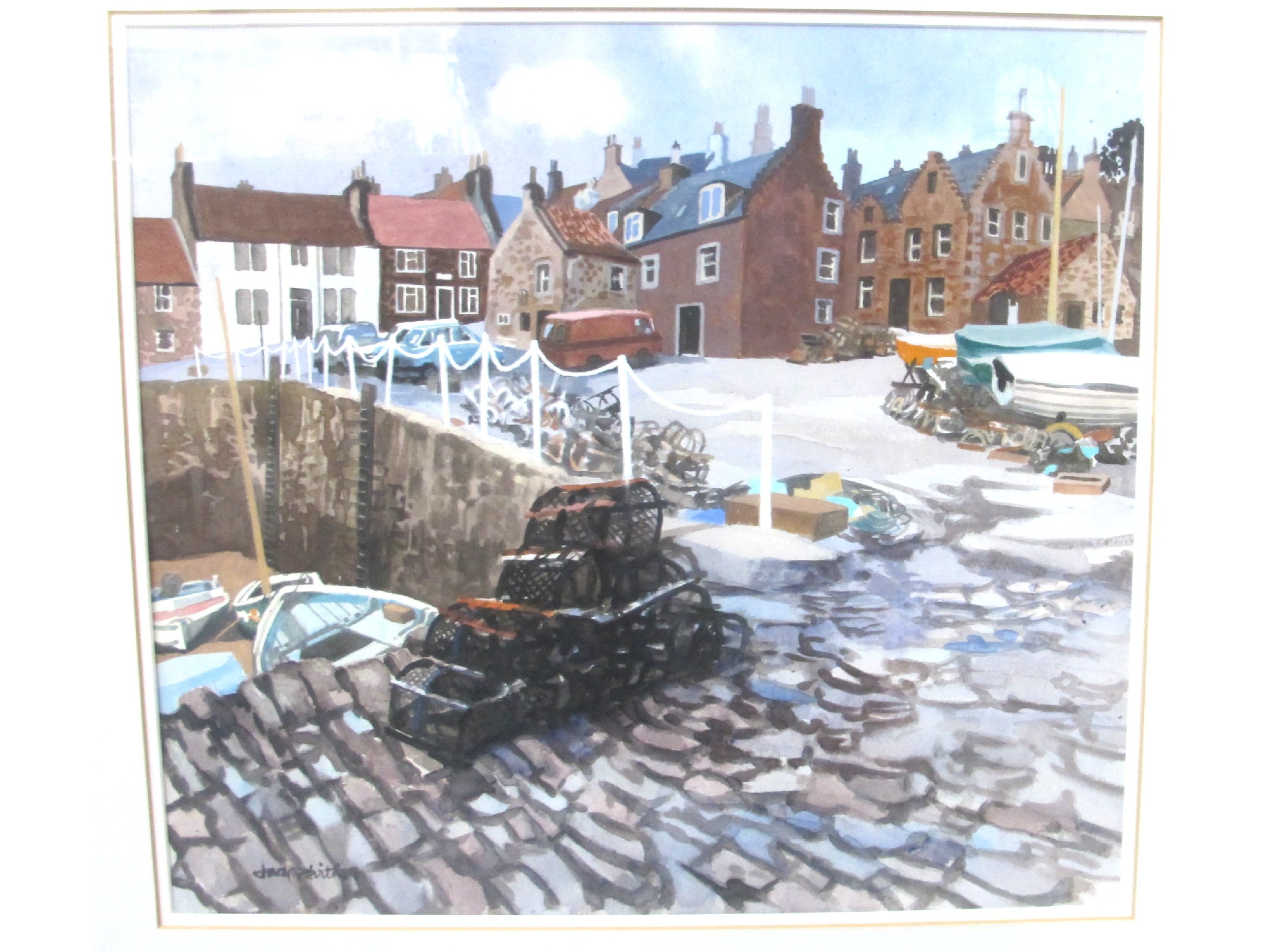 Appraisal: JACK FIRTH RSW Crail Low Tide signed watercolour