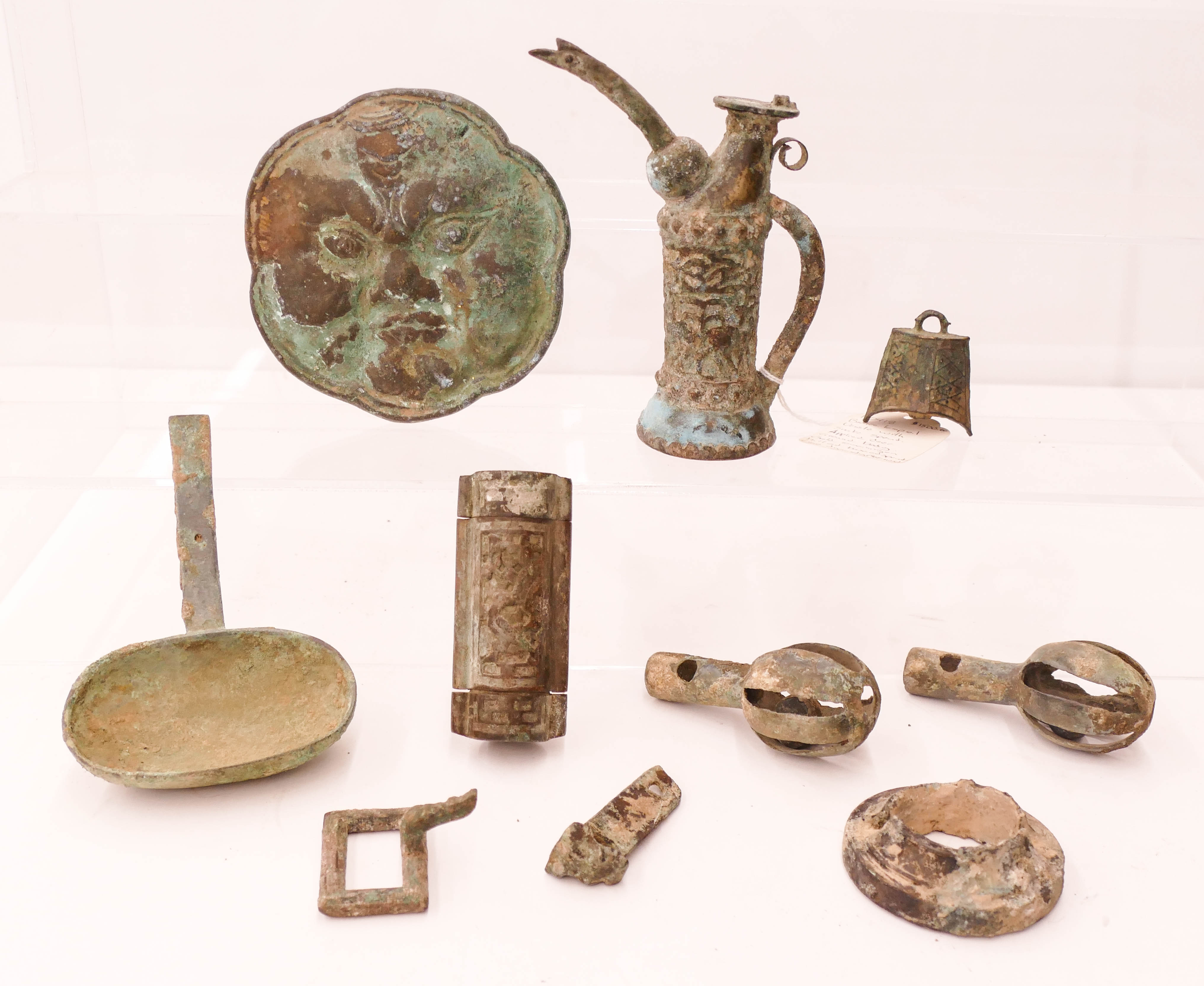 Appraisal: pc Chinese Ancient Bronze Small Objects '' to '' Includes