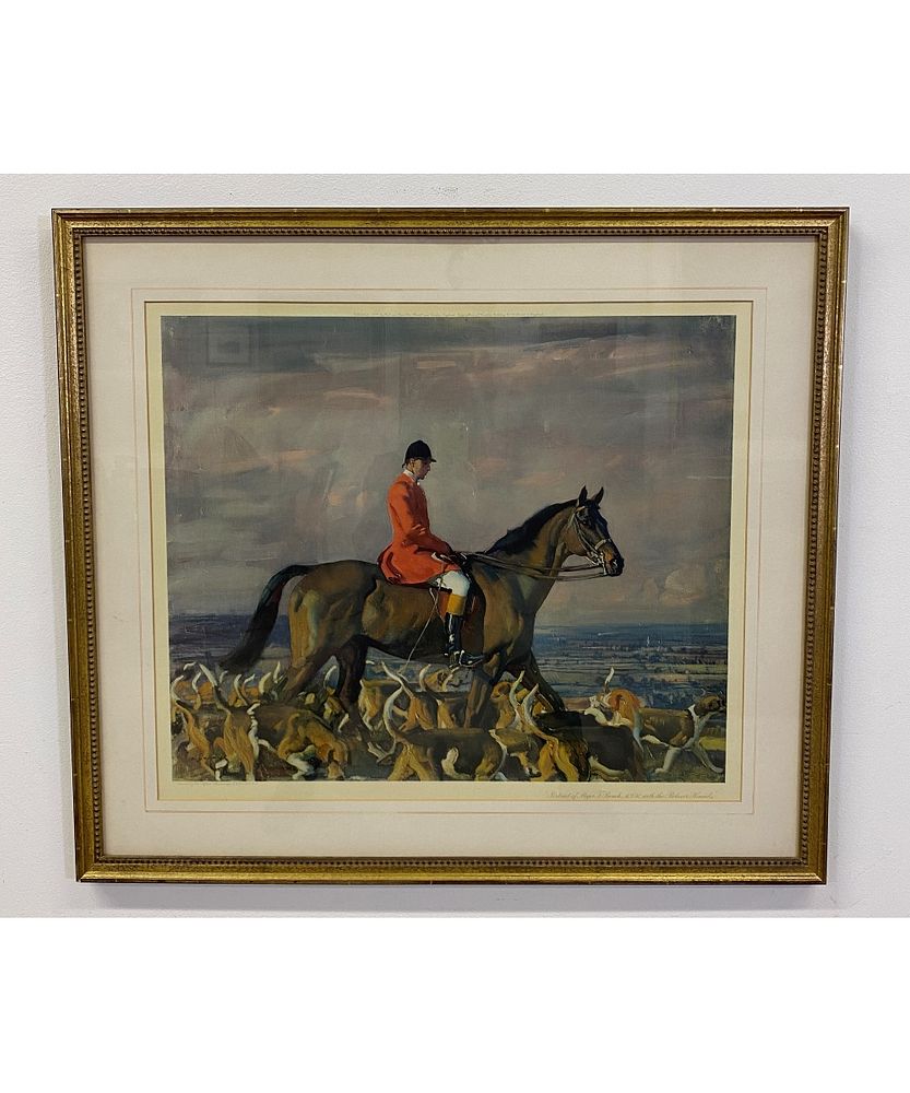 Appraisal: Sir Alfred Munnings Print Sir Alfred Munnings framed and matted