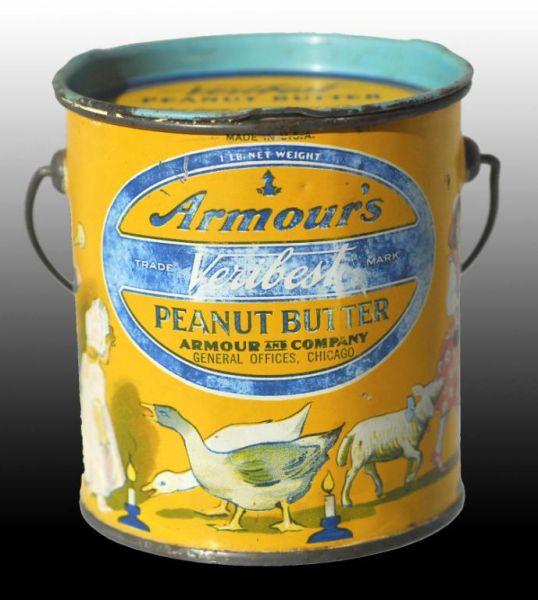 Appraisal: Armour's Peanut Pail Description Armour Company Chicago Illinois Marked Continental