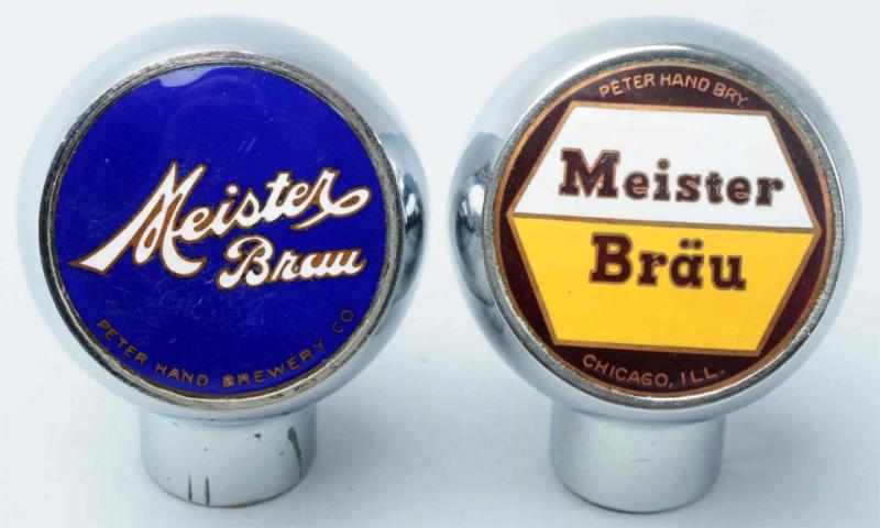 Appraisal: Lot of Meister Brau Beer Tap Knobs Includes one with