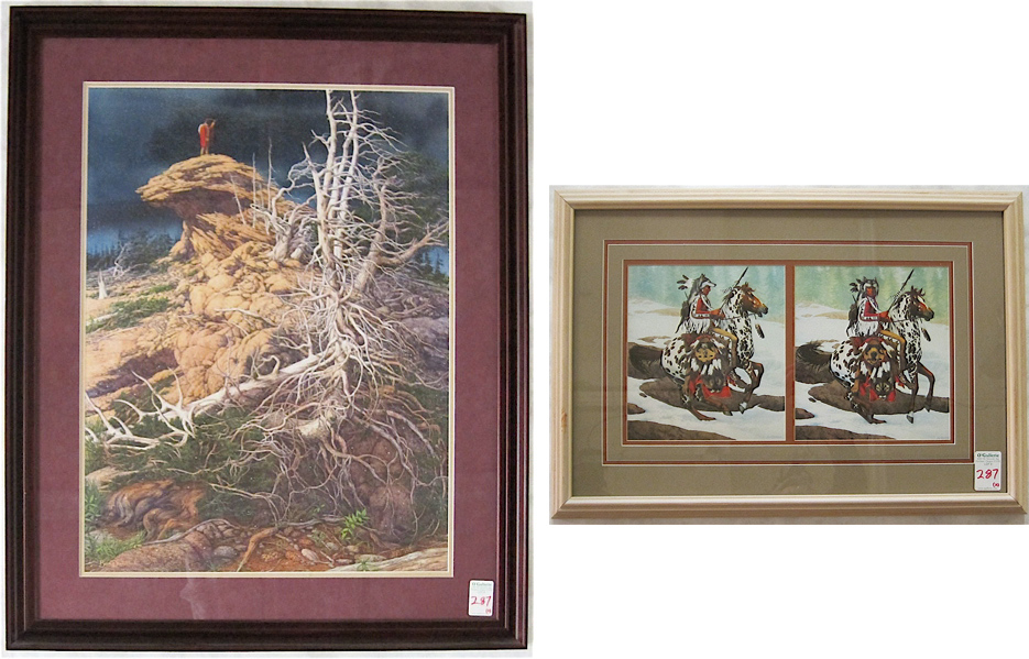 Appraisal: BEV DOOLITTLE THREE PRINTS California born One titled Prayer for