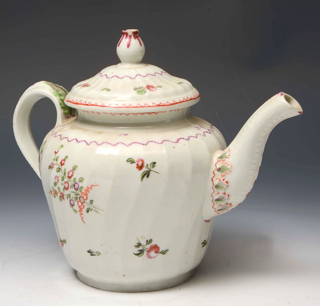 Appraisal: A LATE TH CENTURY ENGLISH PORCELAIN TEAPOT possibly Newhall the