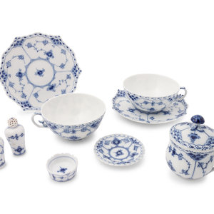 Appraisal: A Royal Copenhagen Full Lace Tea Service th Century pieces