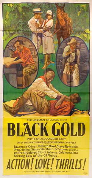 Appraisal: Black Gold Norman three-sheet condition A x in