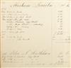 Appraisal: LINCOLN ABRAHAM Bennett John Pair of general store account books