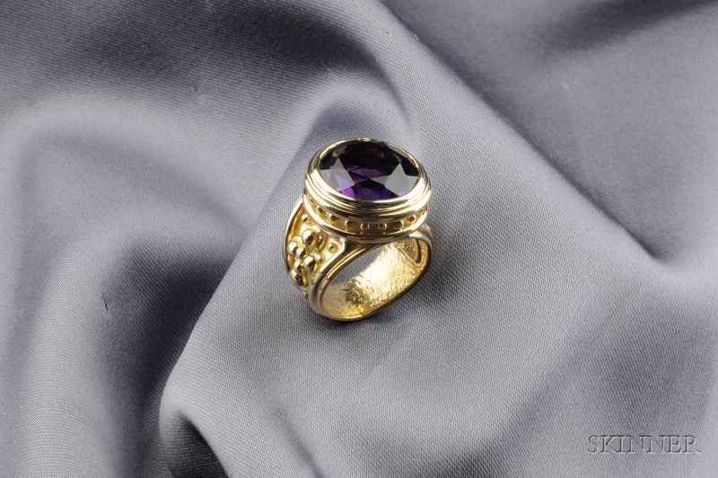 Appraisal: kt Gold and Amethyst Ring Denise Roberge Palm Desert California