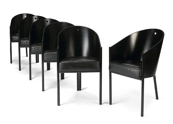 Appraisal: A set of six Philippe Starck Costes side chairs for