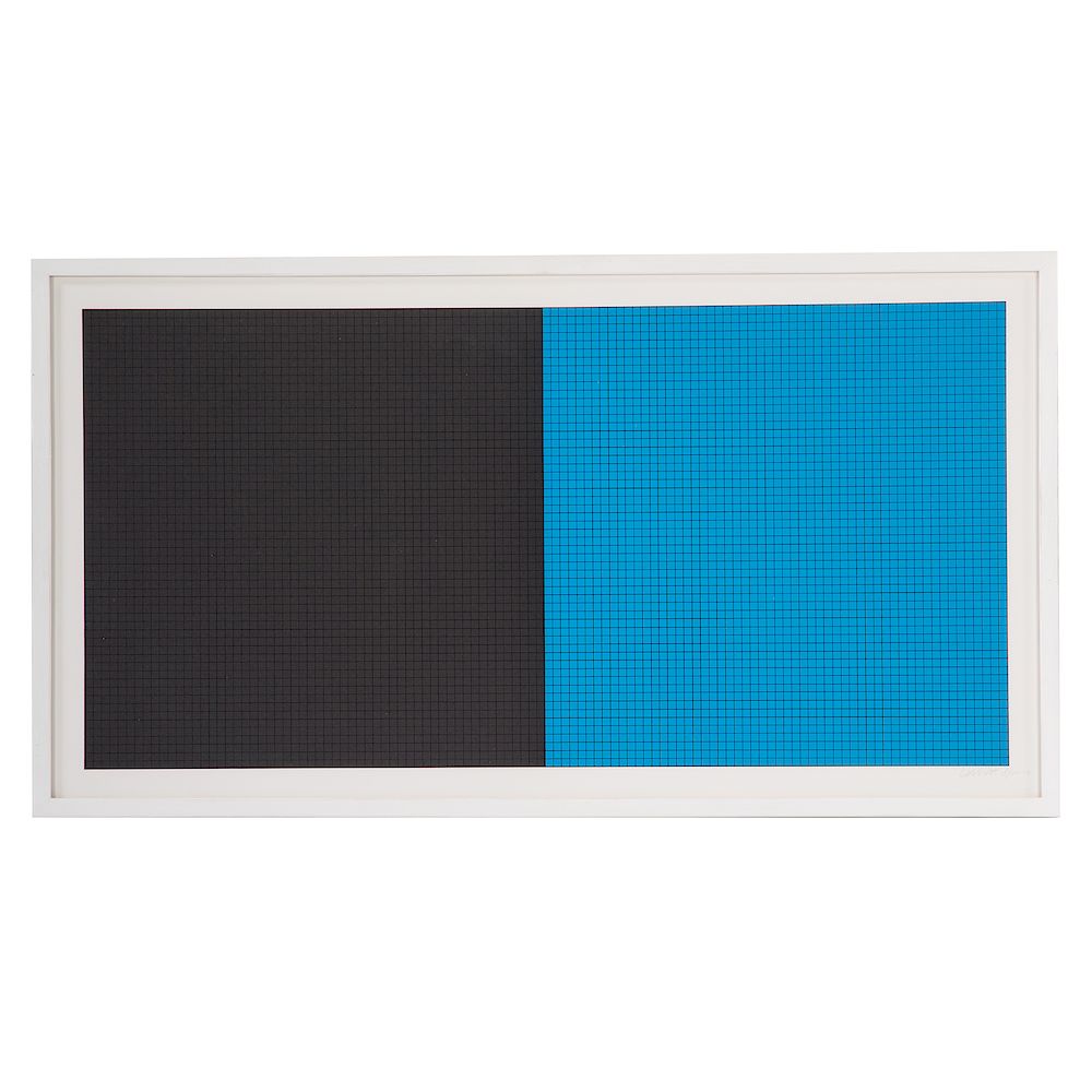 Appraisal: Sol LeWitt Grids and Color-Plate serigraph American - Ed pencil