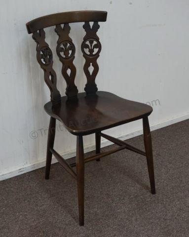 Appraisal: Solid oak with dark walnut stain finish is a very