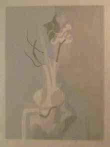 Appraisal: Andre Beaudin - A lithograph of a vase with flower