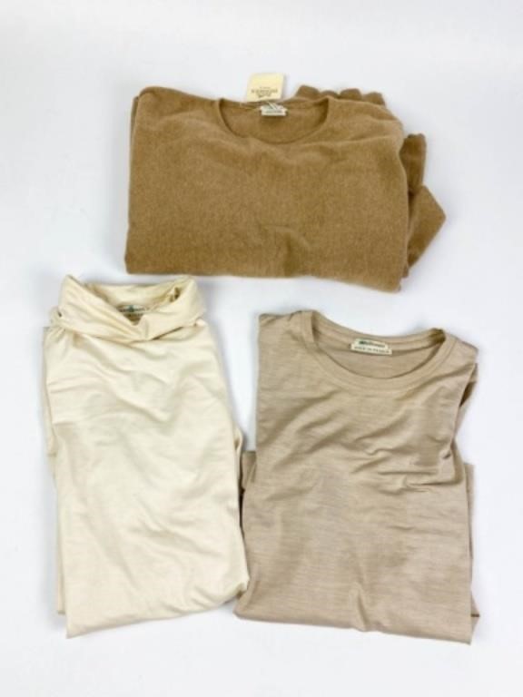 Appraisal: Lot includes tan long sleeve Hermes top some minor marks