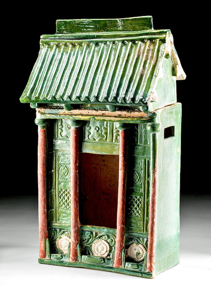 Appraisal: Chinese Ming Dynasty Ceramic Temple for Tomb East Asia China