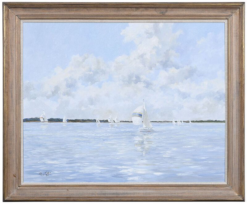 Appraisal: Ray George Ellis American - The Regatta signed lower left